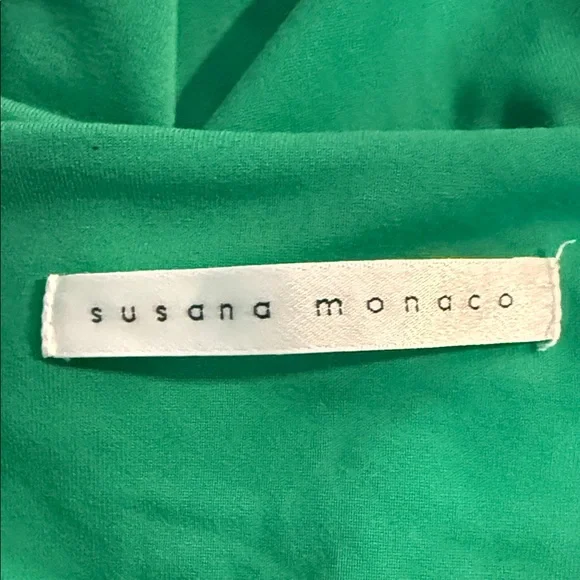 Susana Monaco Green Mini Dress EUC - Picture 3 of 4